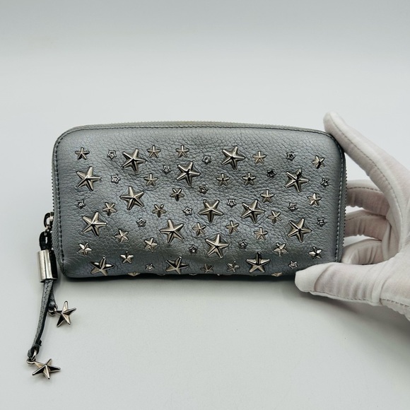 Jimmy Choo Studded Leather Wallet - Picture 1 of 11